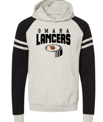 Picture of Omaha Lancers Softstyle® Raglan Hooded Sweatshirt  (Lancers-016)