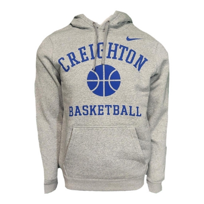 Picture of Creighton Nike® Club BBall Hoodie-Grey 