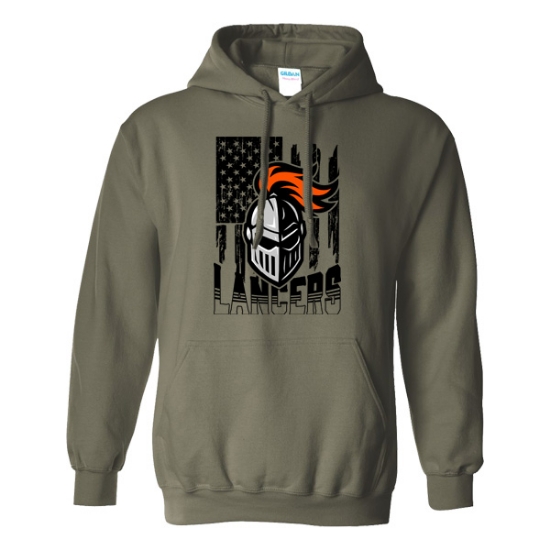 Picture of Omaha Lancers Military Hooded Sweatshirt (Lancers-022)