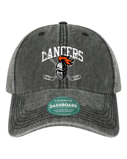 Picture of LANCERS-027-Hat-DTA Black/Grey -ADJ 