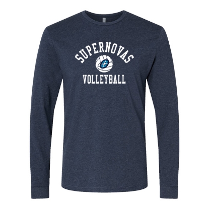 Picture of Supernovas Long Sleeve Tshirt (SN-033)- Navy