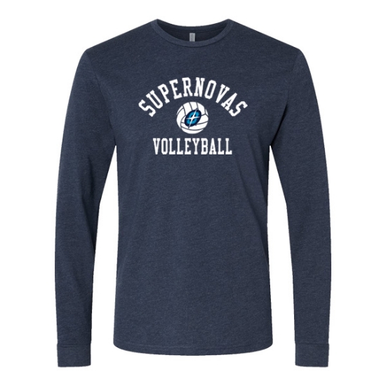 Picture of Supernovas Long Sleeve Tshirt (SN-033)- Navy
