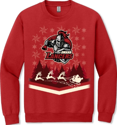 Picture of Omaha Lancers Christmas Crewneck (Lancers-262)