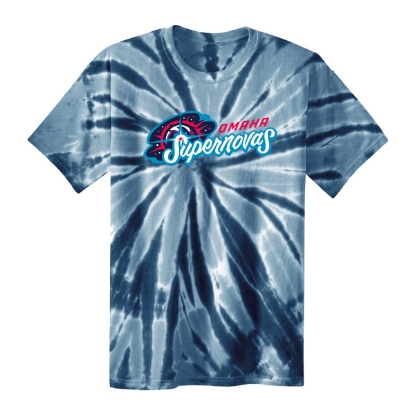 Picture of Supernovas YOUTH Cyclone Pinwheel Tie-Dyed T-Shirt - Navy