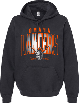 Picture of Omaha Lancers Softstyle® Midweight Hooded Sweatshirt  (Lancers-040)