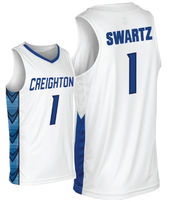 Picture of Creighton #1 Swartz Youth Basketball Jersey  
