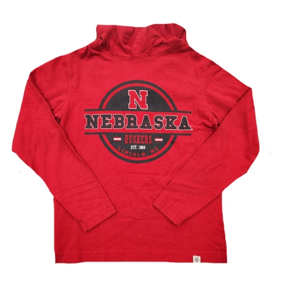 Picture of Nebraska Colosseum® Youth Hooded Tee