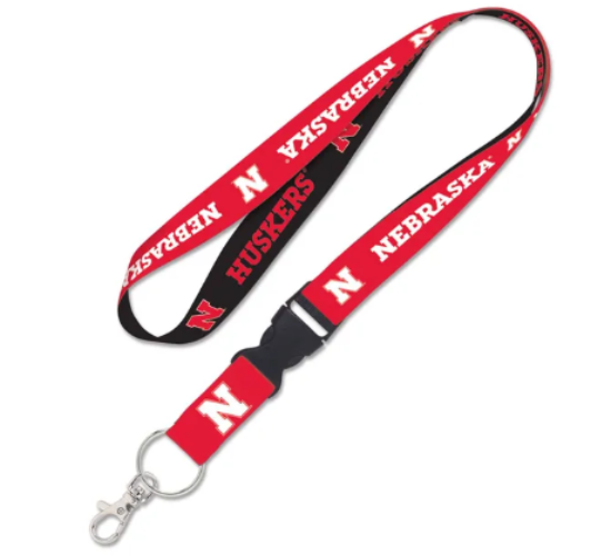 Picture of Nebraska Huskers Lanyard - Black/Red