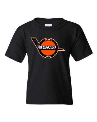 Picture of Omaha Lancers Youth Retro Stick Short Sleeve Shirts (Lancers-008)