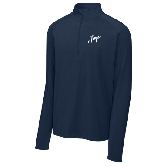 Picture of Creighton Sport Stretch Vintage 1/4 Zip Pullover  (CU-358)