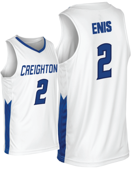 Picture of Creighton YOUTH #2 ENIS Basketball Jersey